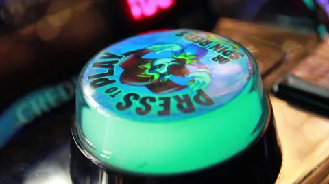 Button on a slot machine. 스톡 동영상 45613272