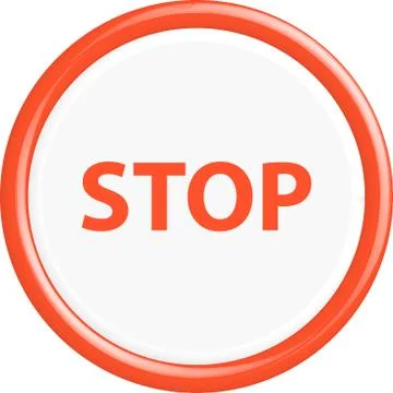 Button stop Stock Illustration