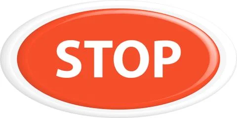 Button stop Stock Illustration