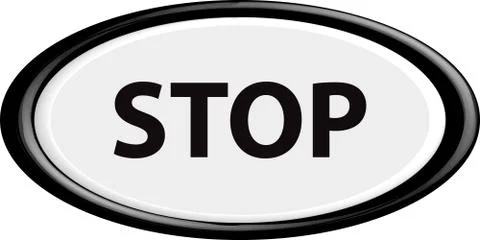 Button stop Illustrazione stock