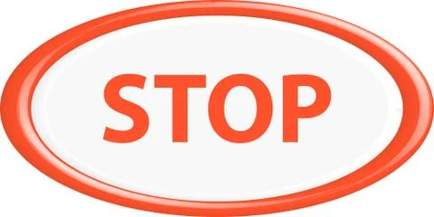 Button stop Stock Illustration
