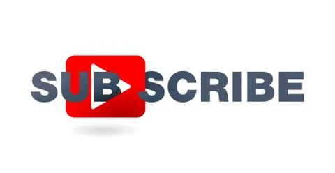Button for subscribing to social media Stock Illustration