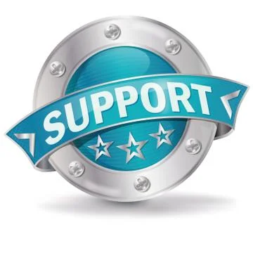 Button support, customer care, and help Illustrazione stock