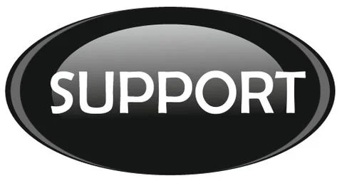 Button SUPPORT Stock Illustration