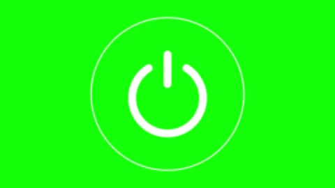 On Off Button Symbol Stock Footage 260025711