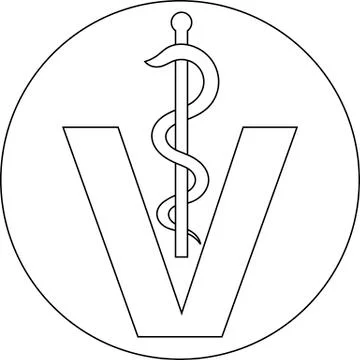 Button symbol veterinary Stock Illustration