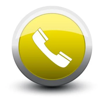 Button telephone call 2d Illustrazione stock