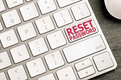 Button with text PASSWORD SECURITY on keyboard, top view Stock Photos