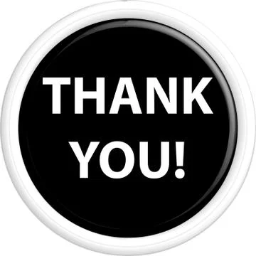 Button THANK YOU Illustrazione stock