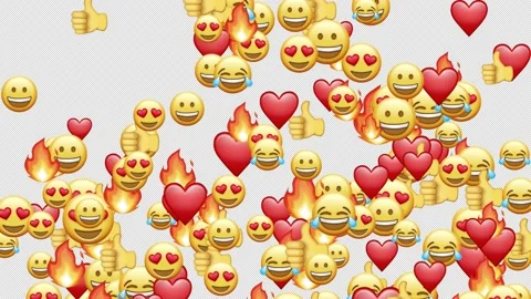 Like button,Like, thumb up, Love,react emotion icon animated with alpha channel. Video stock 170064509