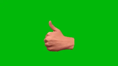 Like Button Thumbs Up Animation Green Screen Видео 344711679