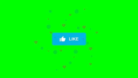 Like Button Thumbs Up Explosion Green Screen Motion Stockbeeldmateriaal 346968772