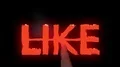 Like button thumbs up hot text brand branding iron metal flaming heat flames 4K 4k or 4k+ Resolution