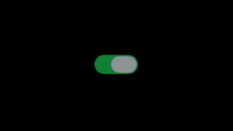 Button toggle switch slider user interface, On and Off toggle switch buttons Stock Footage 331129373