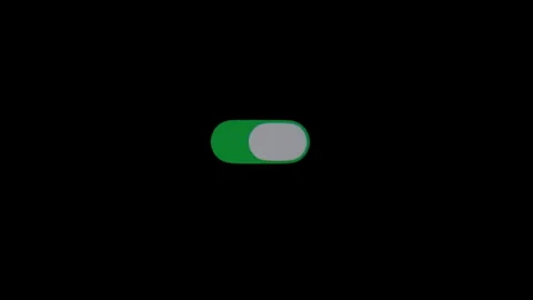 Button toggle switch slider user interface, On and Off toggle switch buttons Stock Footage 331129380