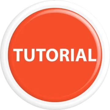 Button tutorial Stockillustratie