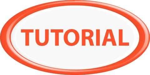 Button tutorial Stockillustratie