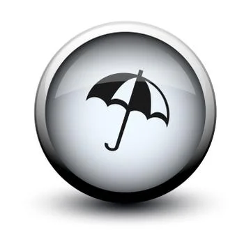 Button umbrella 2d Illustrazione stock