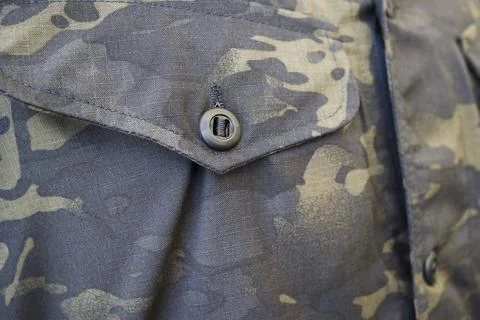 Button on the uniform of the Russian  army Stock Photos