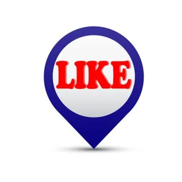 Like button vector Stock Illustration