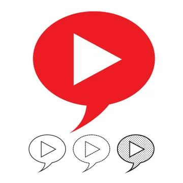 Button video player icon Stock Illustration