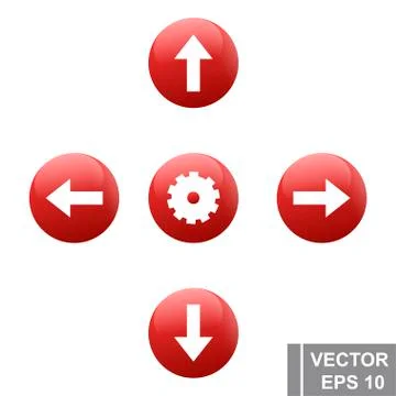 Button. Web design. Cartoon. Press. Bright design. For your design. イラスト素材