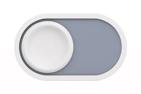Button on white background. Isolated 3D illustration Stock Illustration