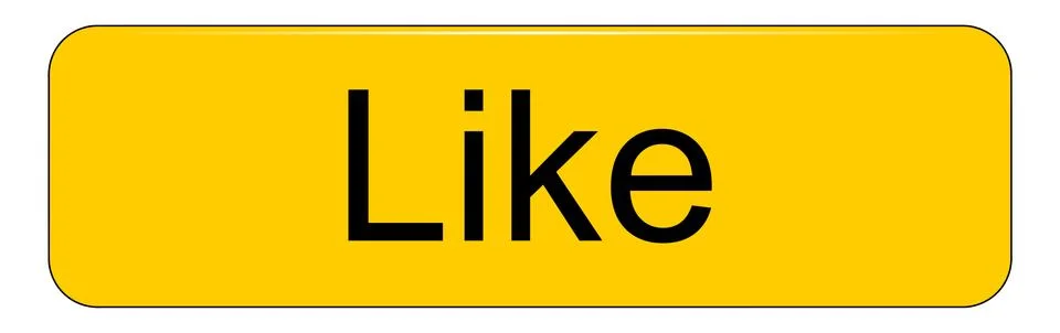 Like Button on white backround - illustration Stock Illustration