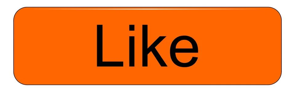Like Button on white backround - illustration Illustrazione stock
