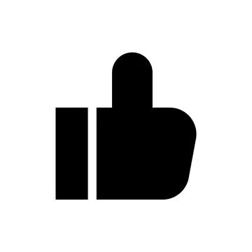 Like button on white isolated background, vector illustration Stock Illustration