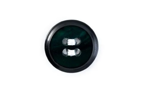 Button with white thread on white background Stock Photos