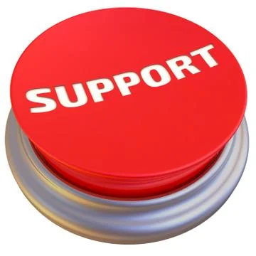 Button with the word SUPPORT Ilustração Stock