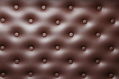 Buttoned leather  background Stock Photos