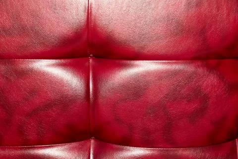 Buttoned on the red Texture. Repeat pattern Stock Photos