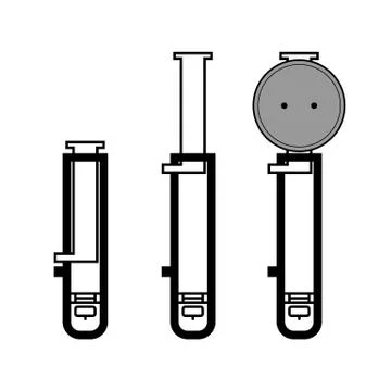 Buttonhole sewing machine foot tool. Stock Illustration