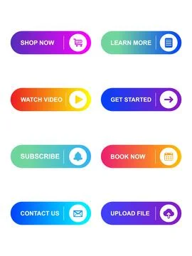 Buttons 24 Stock Illustration