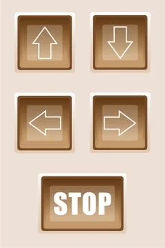 Buttons are pointers. Stock Illustration