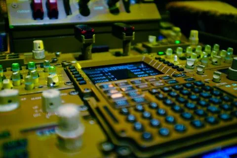 Buttons on-board computer computer and screen Stock Photos