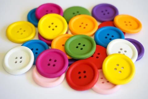 Buttons Bold Colors 2 Foto stock
