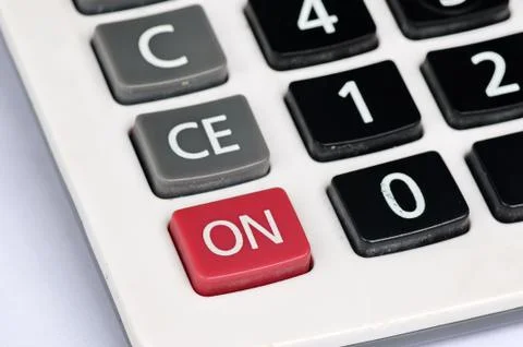 Buttons of calculator Stock Photos