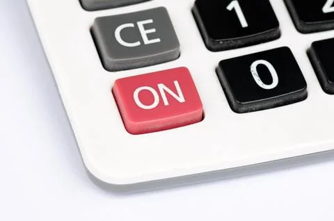 Buttons of calculator Stock Photos