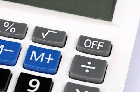 Buttons of calculator Stock Photos