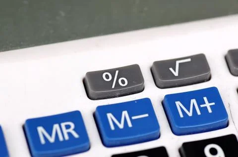 Buttons of calculator Stock Photos