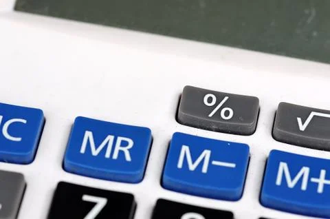 Buttons of calculator Stock Photos