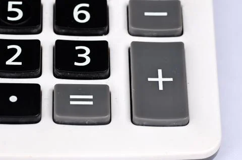 Buttons of calculator Stock Photos