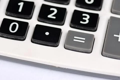 Buttons of calculator Stock Photos