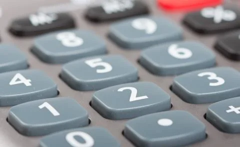 Buttons of calculator Stock Photos