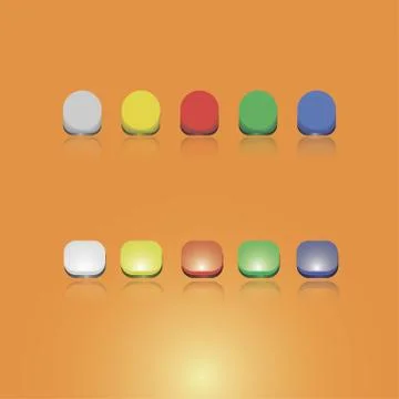Buttons, clips Stock Illustration