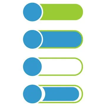 Buttons collection, button, design, template, services Stock Illustration