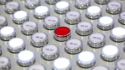 Buttons of control panel Stock Footage 35573577